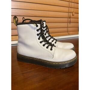 Doc Martens White (Delaney) Zip Boots Youth Size 2 (UK1) EUC